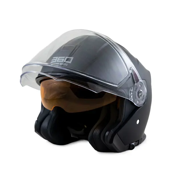 360 Touring 2.0 - Halvhjelm ATV/Scooter-hjelm - Med 2 visir 