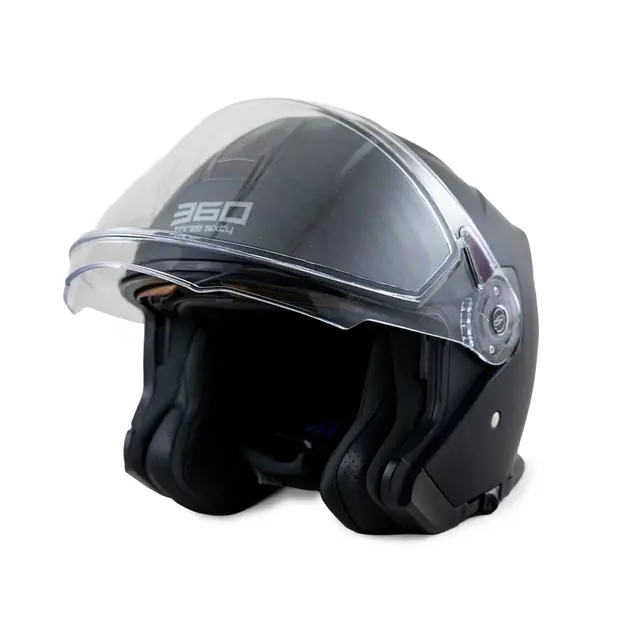 360 Touring 2.0 - Halvhjelm ATV/Scooter-hjelm - Med 2 visir 