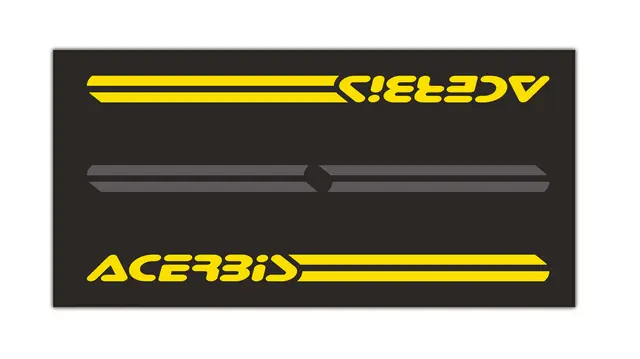 AC Moto Carpet 200X100 Cm Black/Yellow 