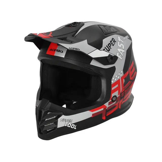 AC Helmets Profile Junior Black/Red 