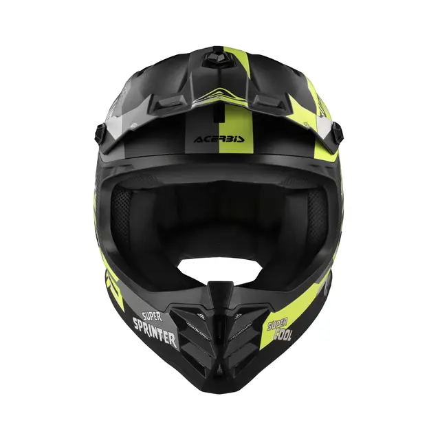 AC Helmets Profile Junior Black/Fluo Yellow 