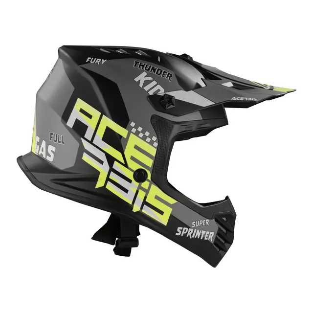 AC Helmets Profile Junior Black/Fluo Yellow 