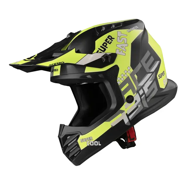 AC Helmets Profile Junior Black/Fluo Yellow 