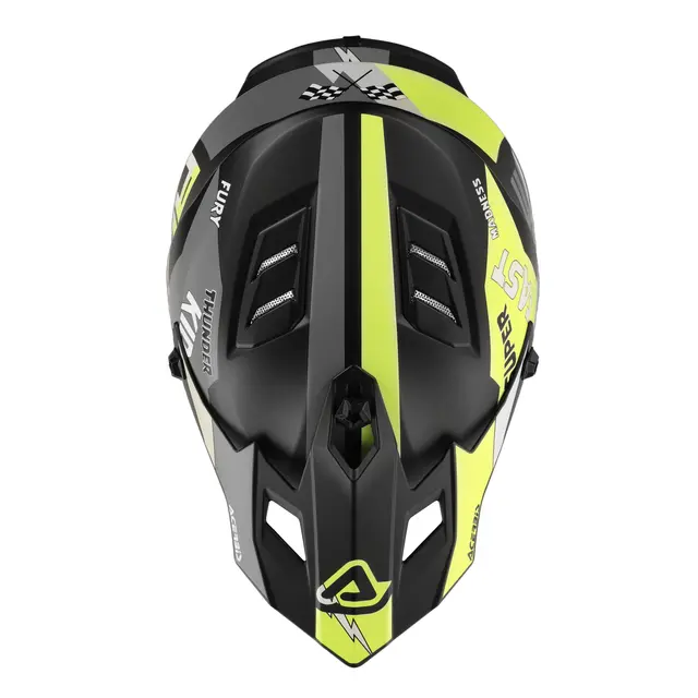 AC Helmets Profile Junior Black/Fluo Yellow 