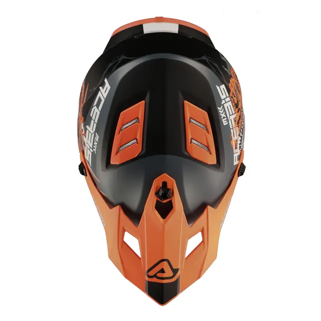 AC Helmets Profile Junior Nero/Arancio Fluo 