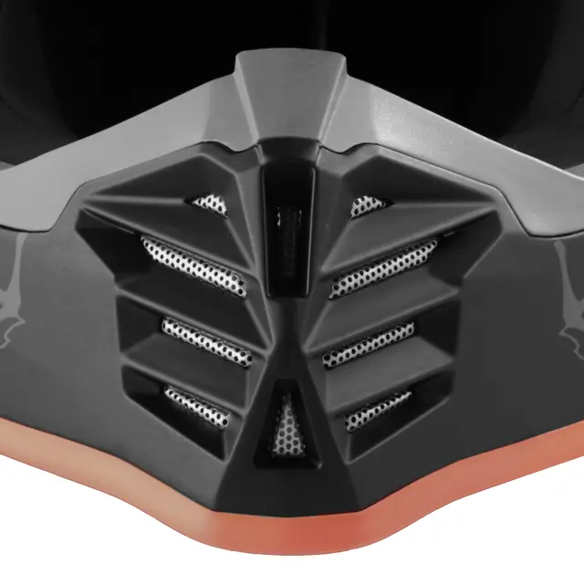 AC Helmets Profile Junior Nero/Arancio Fluo 