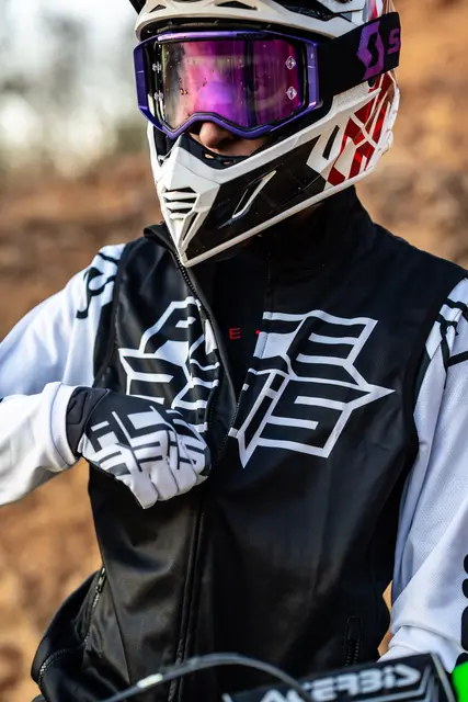 AC Vest Softshell Linear Black/White 