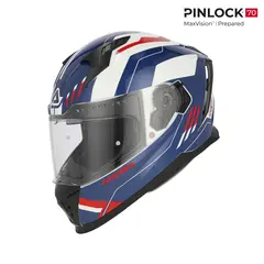 AC Helmets X-Way Graphic White/Blue/Red