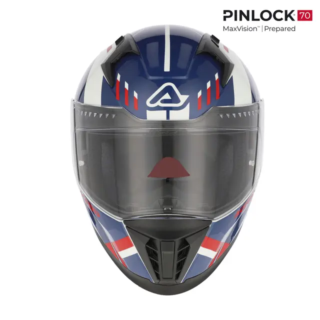 AC Helmets X-Way Graphic White/Blue/Red 