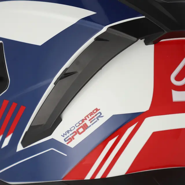 AC Helmets X-Way Graphic White/Blue/Red 
