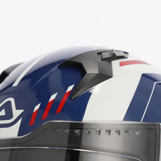 AC Helmets X-Way Graphic White/Blue/Red 