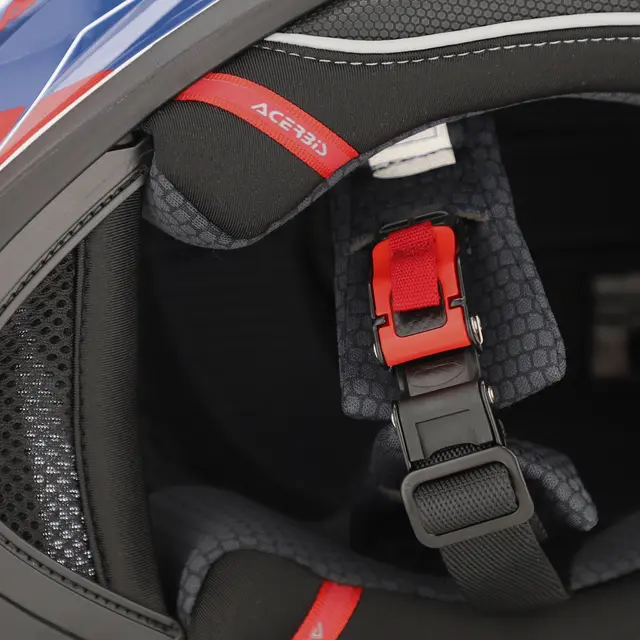 AC Helmets X-Way Graphic White/Blue/Red 