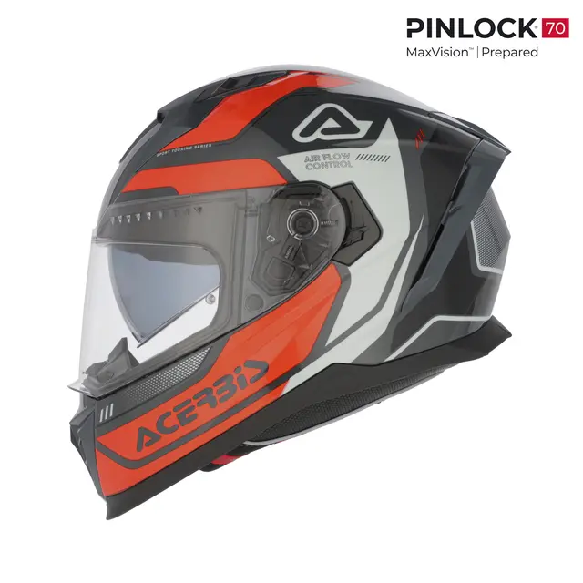 AC Helmets X-Way Graphic Orange/Grey 