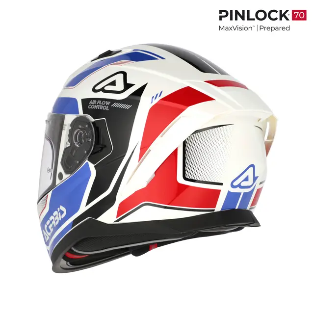 AC Helmets X-Way Graphic White/Blue 