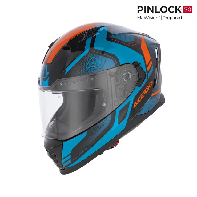 AC Helmets X-Way Graphic Blue/Orange 