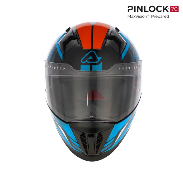 AC Helmets X-Way Graphic Blue/Orange 