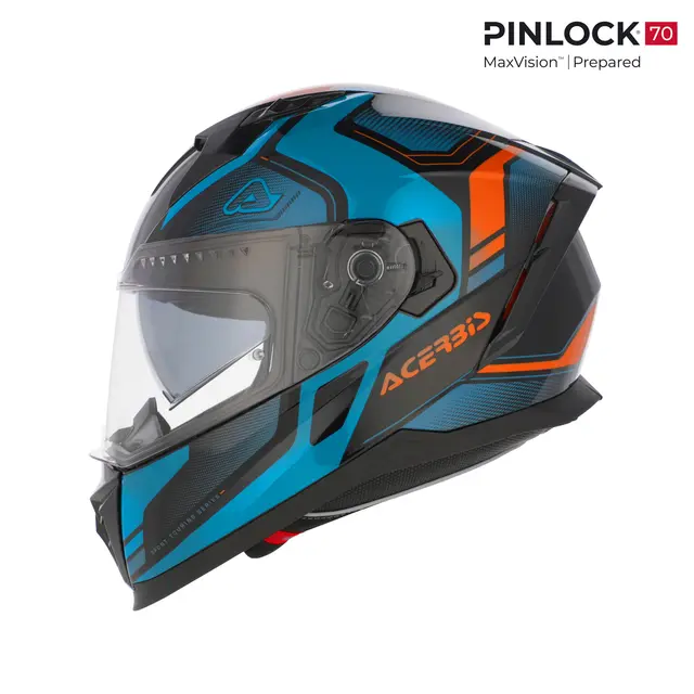 AC Helmets X-Way Graphic Blue/Orange 