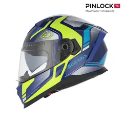 AC Helmets X-Way Graphic Blue/Yellow