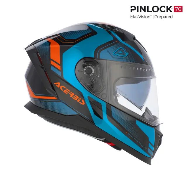 AC Helmets X-Way Graphic Blue/Orange 
