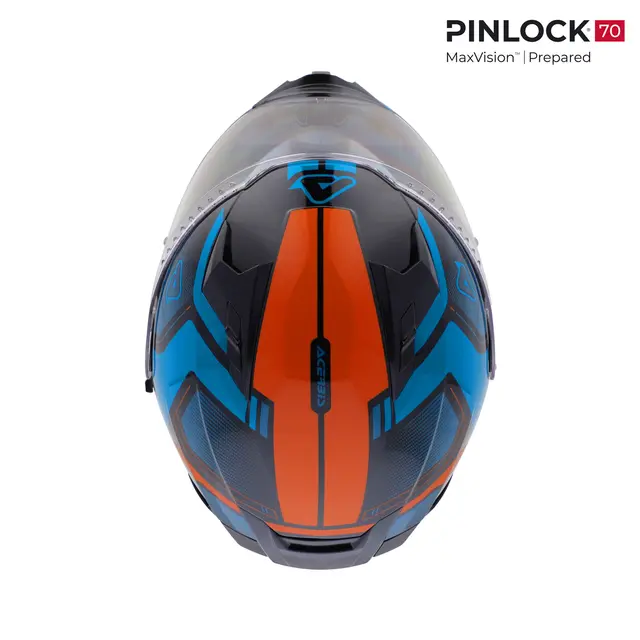AC Helmets X-Way Graphic Blue/Orange 