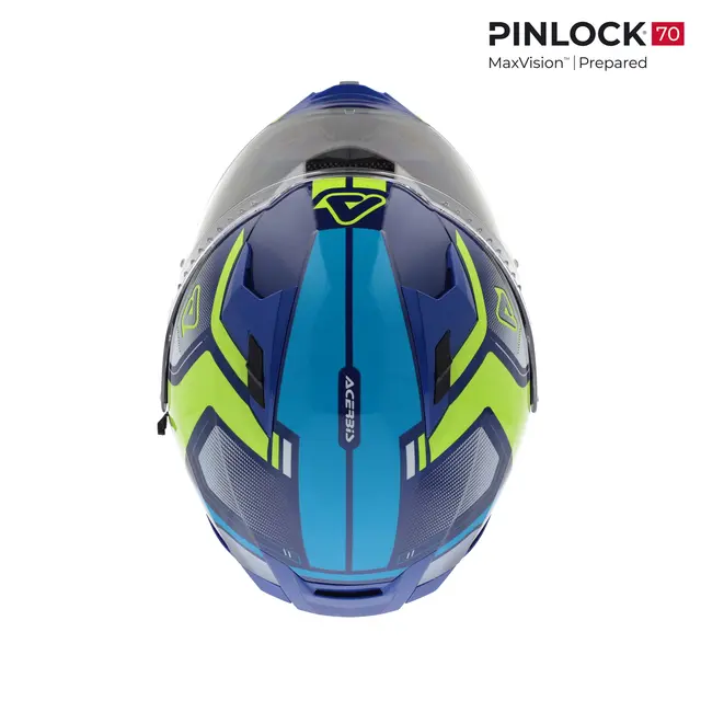 AC Helmets X-Way Graphic Blue/Yellow 