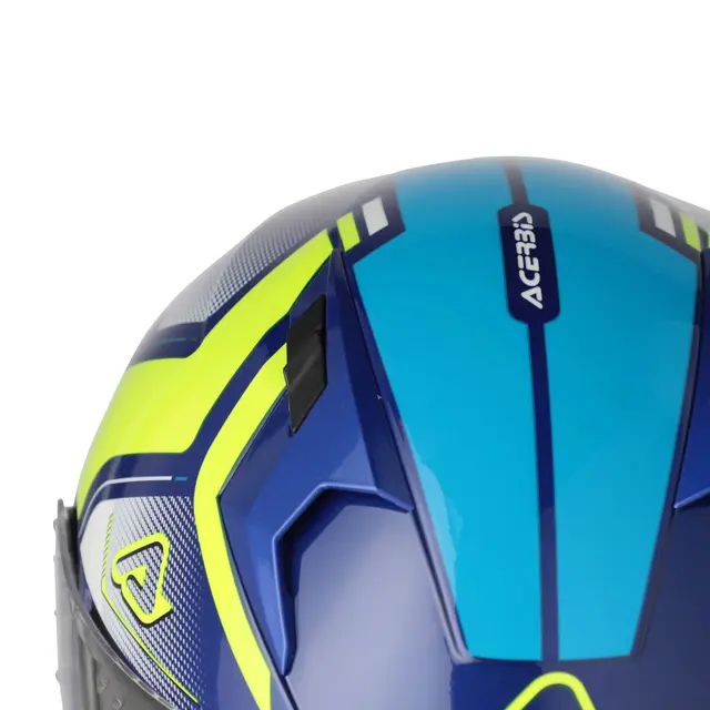AC Helmets X-Way Graphic Blue/Yellow 