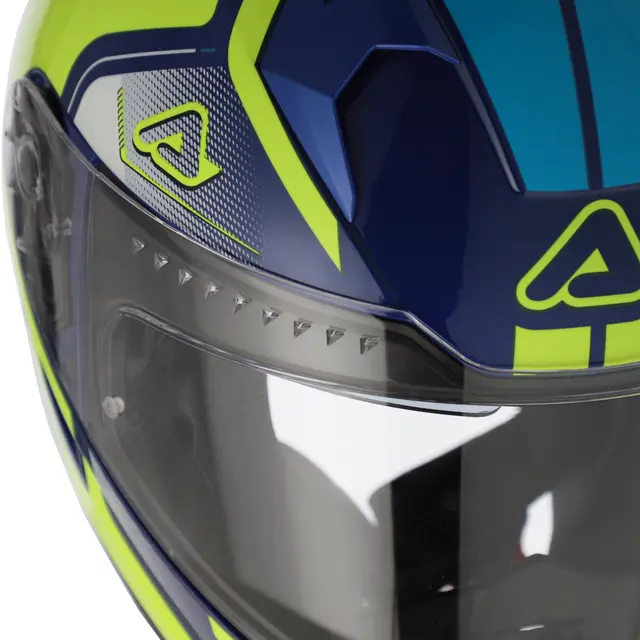 AC Helmets X-Way Graphic Blue/Yellow 