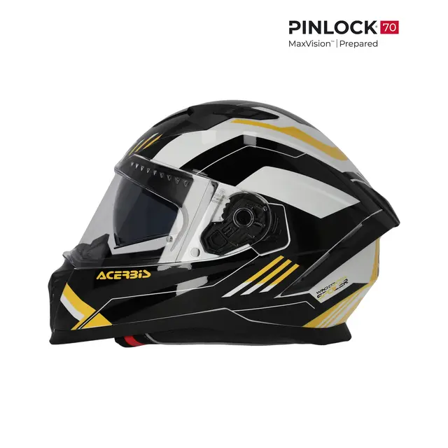 AC Helmets X-Way Graphic Black/Yellow 