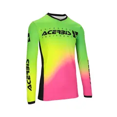 AC Jersey Mx J-Track Stabi Fucsia/Yellow Fluo