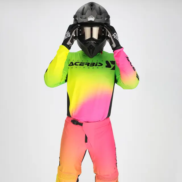 AC Jersey Mx J-Track Stabi Fucsia/Yellow Fluo 
