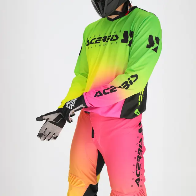 AC Jersey Mx J-Track Stabi Fucsia/Yellow Fluo 