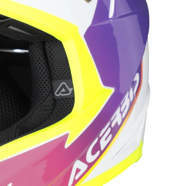 AC Helmets T711 White/Purple 