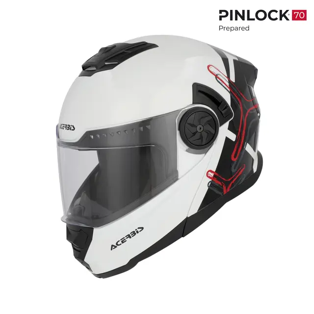 AC Helmet Rider White/Black 