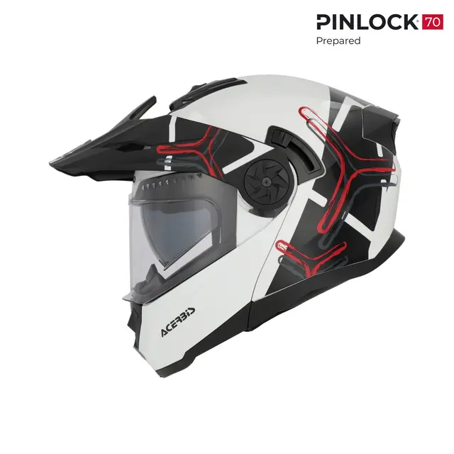 AC Helmet Rider White/Black 