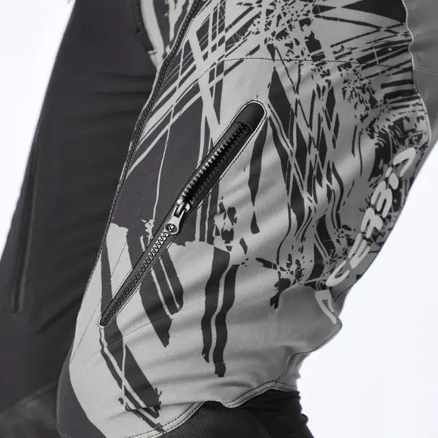 AC Pants Rally Race In Black/Grey 