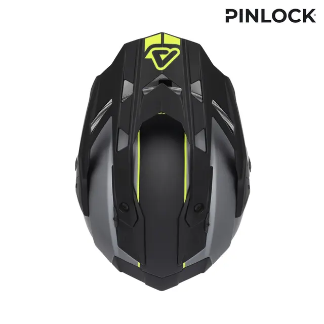 AC HELMET ATTACK GREY/YELLOW 
