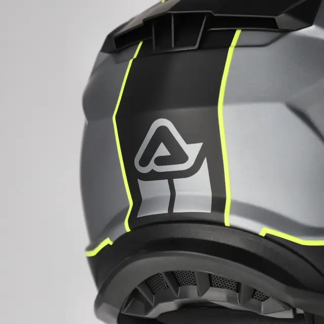 AC HELMET ATTACK GREY/YELLOW 