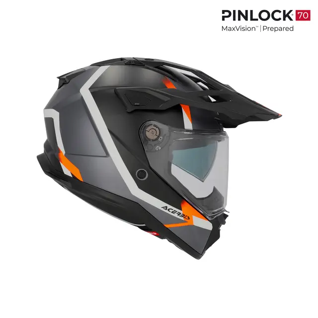 AC Helmet Attack Nero/Arancio Fluo 