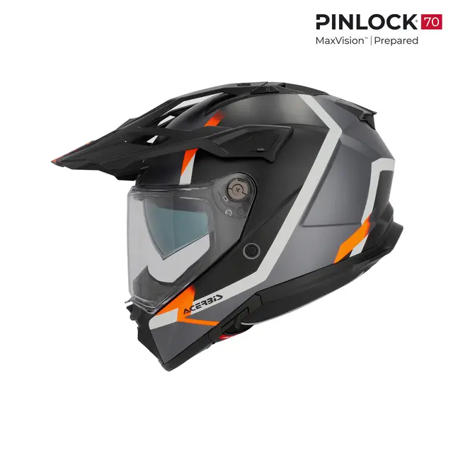 AC Helmet Attack Nero/Arancio Fluo 