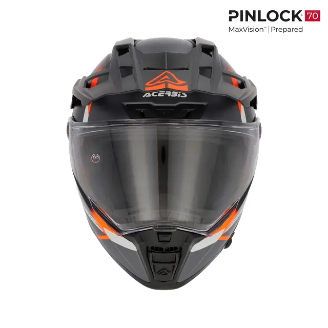 AC Helmet Attack Nero/Arancio Fluo 