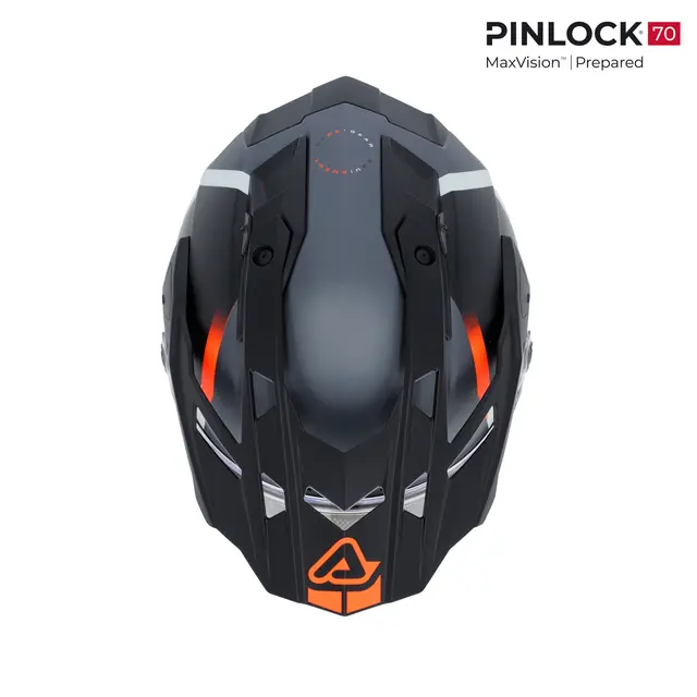 AC Helmet Attack Nero/Arancio Fluo 