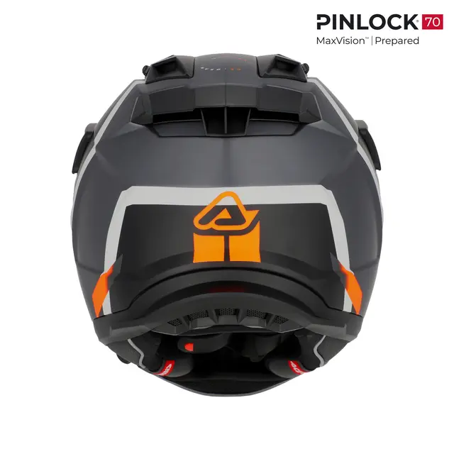 AC Helmet Attack Nero/Arancio Fluo 
