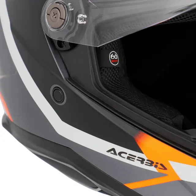 AC Helmet Attack Nero/Arancio Fluo 
