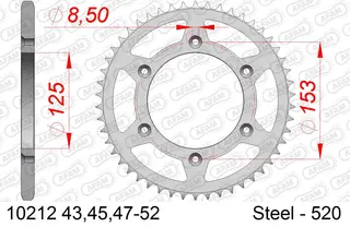 AFAM Bakdrev 520 Stål - Honda CR/CRF/XR CR/CRF/XR 125-650cc
