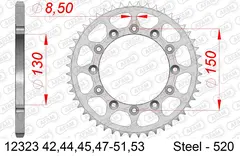 AFAM Bakdrev 520 St&#229;l - Honda/Yamaha CB/NX/XL/XR/TTR/WR/YZ++