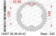 AFAM Bakdrev, St&#229;l #520 - Yamaha++ YFM250/350R/YFZ450, Barossa 250, SMC 170