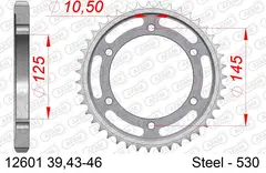 AFAM Bakdrev, St&#229;l #530 - Yamaha FZ700/750,FZR500/600,FZX700/750