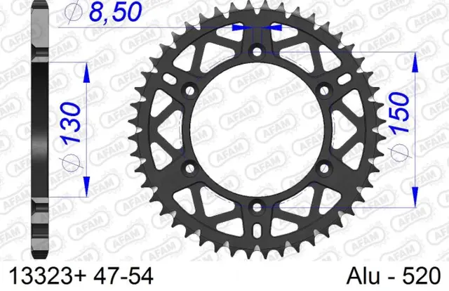 AFAM Bakdrev, Alu#520 SC - Yamaha TTR230/WR/YZ125/250/400/426/450++ 