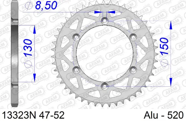 AFAM Bakdrev, Alu#520 - Yamaha TTR230/WR/YZ125/250/400/426/450++ 