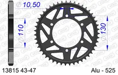 AFAM Bakdrev, Alu #525 - Suzuki/Yamaha GSX-R/GSX-S/MT-10/YZF 600R6/1000R1